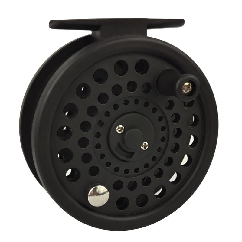 Aventik CM Graphite Fly Reel Click Drag System Classic IV Graphite Large Arbor Sizes 3/5, 5/7 Fly Fishing Reels (5/7) - Image 2
